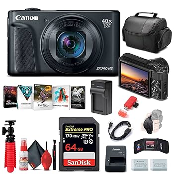 新品未使用Canon PowerShot SX740 HS ブラック Amazon.com : Canon PowerShot SX740 HS Digital Camera (Black